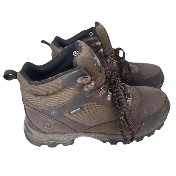 Timberland PRO | Mens Size 9 Keele Ridge Steel Toe Waterproof Work Boots Brown main image 5